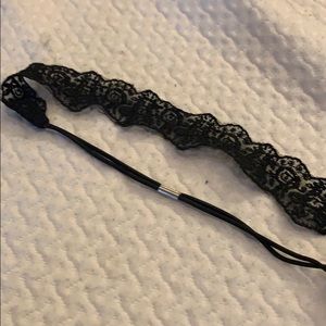 Black lace hair piece